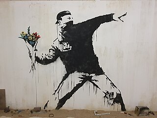 Rage, Flower Thrower Banksy 2003 Palestina 01
